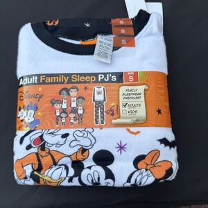 MICKEY MOUSE & GANG HALLOWEEN 2 PC PJs SIZE Small NWT Family Matching Sleep Sets